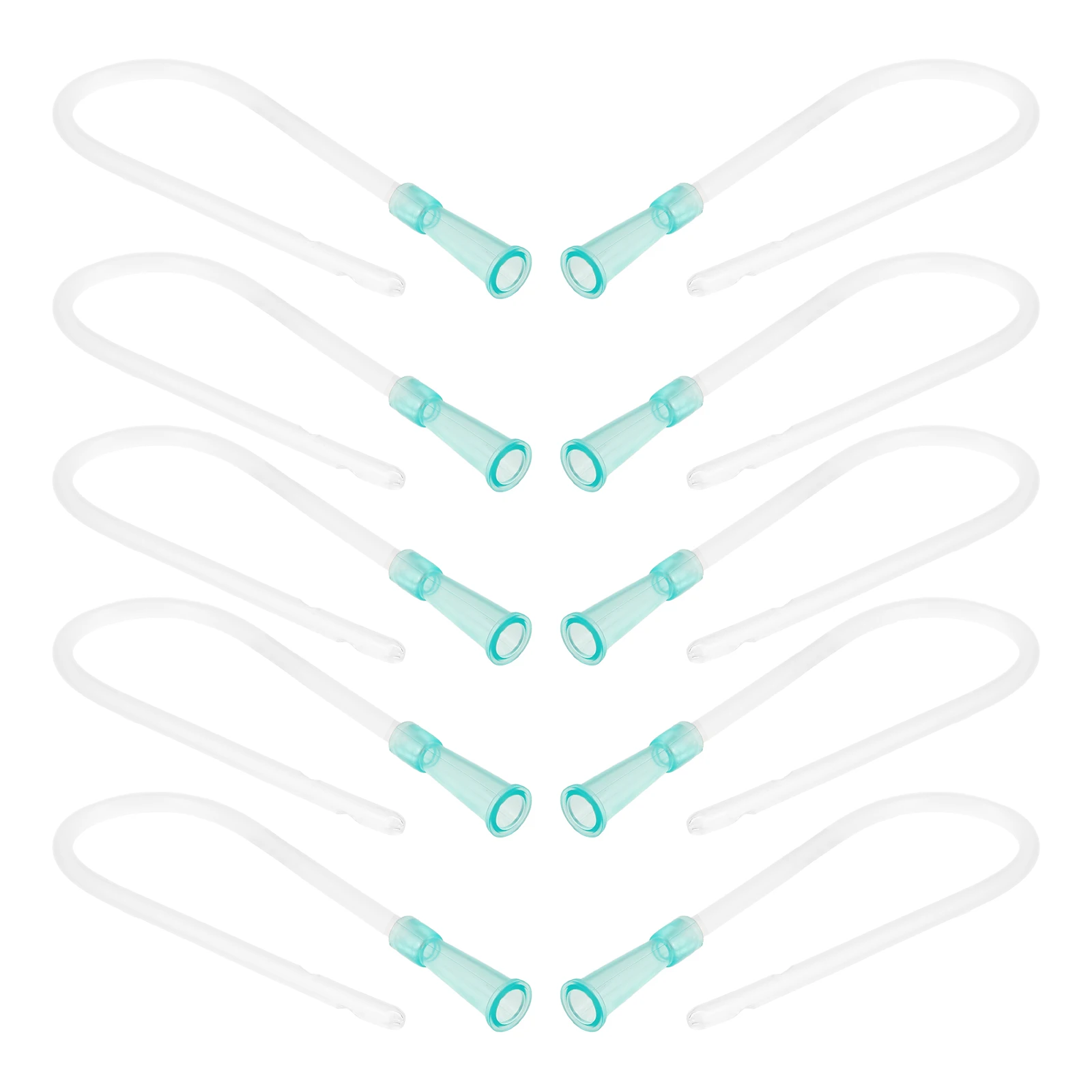 

50pcs Clear Pvc Tubes Replacement Firm Flexible Leak-Proof Cleansing Kit With Cleaning Nozzles For Rectal Use