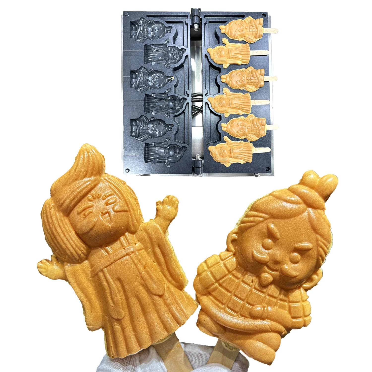 Taiyaki Snack Machine Custom Waffle Iron Electric Shape Waffle Maker With Chinese Culture Design