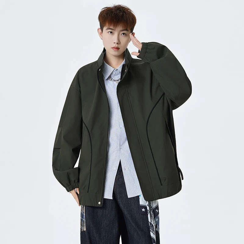 

GIOIOMen's Windbreaker Jacket Coat，Autumn New Water-Resistant Wear-Resistant Tear-Resistant Loose Fit Men's Jacket