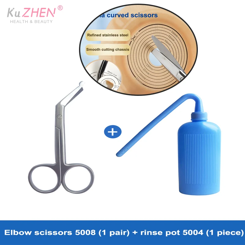 

1Pc Ostomy Bags Scissors Round Head Curved Design For Prevent Puncturing Of The Bag Body Medical Scissors Stoma Care Accessories