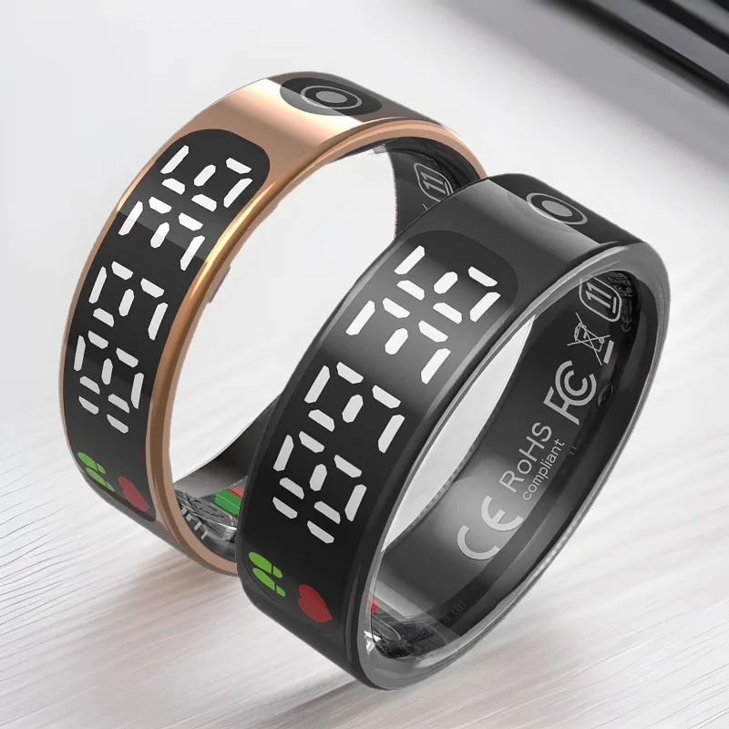 High Quality Chip Controls Touch Screens Smart Rings Heart Rate Monitoring Blood Oxygen Sleep Monitoring Bluetooth Waterproof
