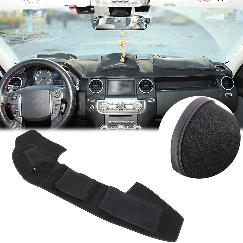 

Для 2010-2016 Land Rover Discovery 4, солнцезащитный коврик для хранения приборной панели, изоляционный коврик, органайзер для приборной панели, автоаксессуары