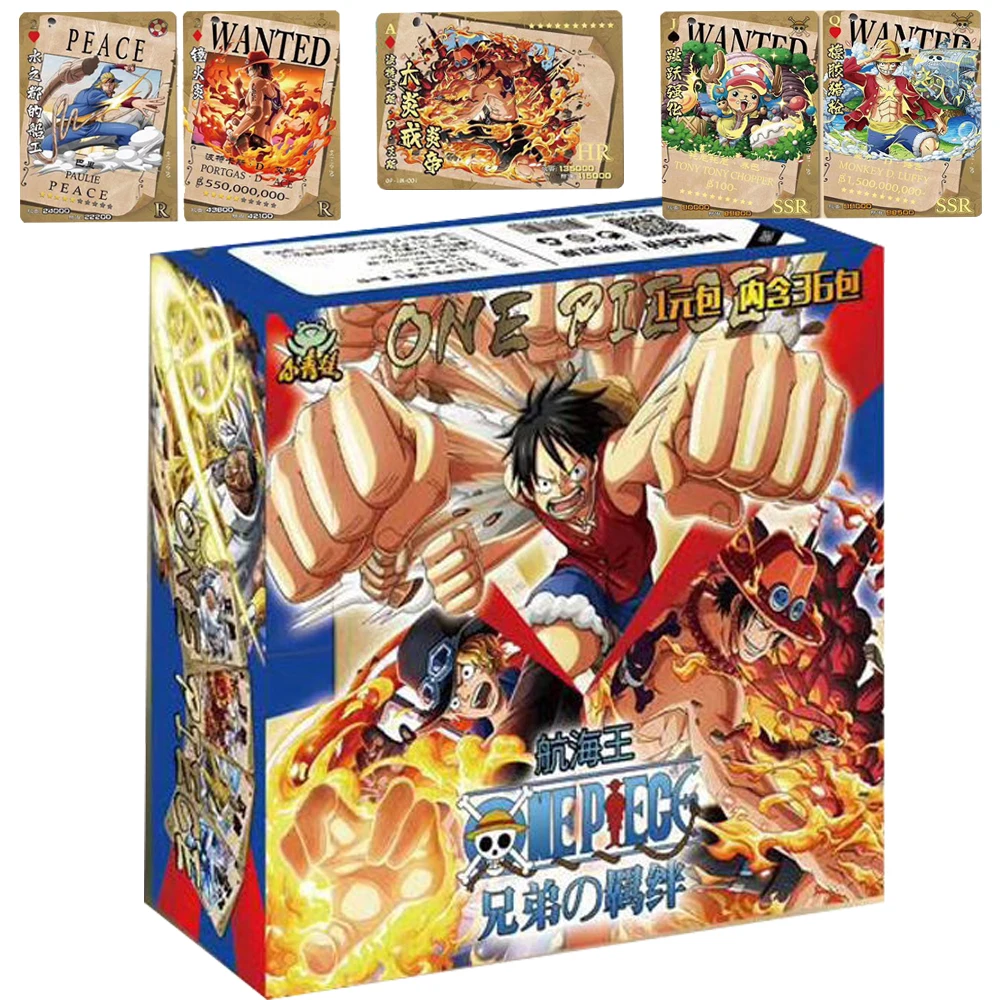 ONE PIECE Collection Card For Children Japanese Popular High Scoring Anime Monkey D.Luffy SR Flash Limited Game Card Kids Gifts