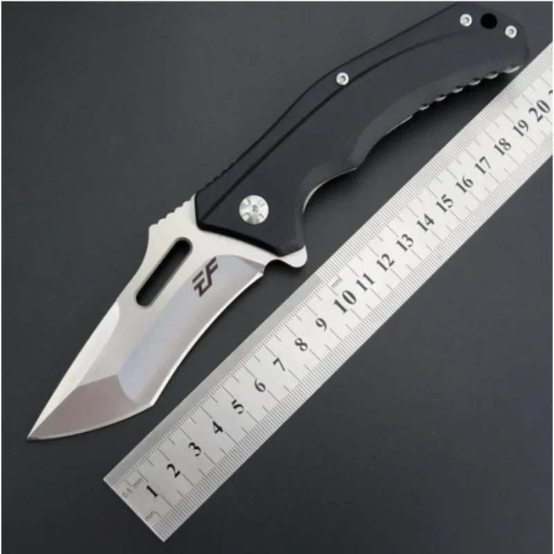 

EF908 Outdoor Camping Folding Pocket Knife D2 Blade G10 Handle Survival Hunting Fruit Utility Kitchen Knives EDC Tools
