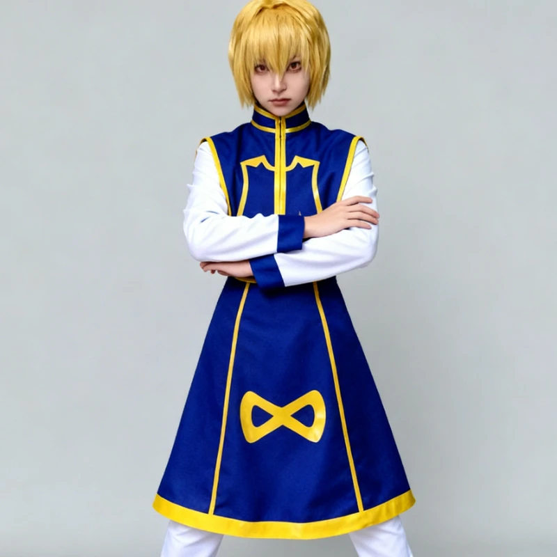 أزياء أنيمي مانغا هنتر كورابيكا التأثيرية أزياء شعر مستعار السراويل العلوية كوس كونفينشن ملابس حفلات الهالوين وأعياد الميلاد للرجال