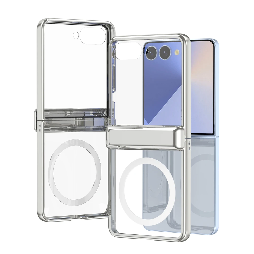 

Оригинальное официальное покрытие для чехла Magsafe Samsung Galaxy Z Flip 7 5 6, петля для беспроводной зарядки, противоударный магнитный держатель, чехол