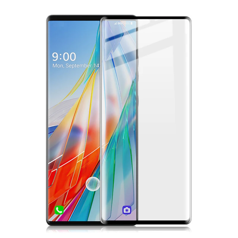 Full Cover Tempered Glass Film For LG Wing/ Velvet/ G7 thinQ Clear Screen Protector 3D Curved Anti-scratch Glass For LG Wing 5G