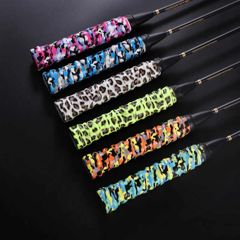 

Absorb Sweat Racket Anti-slip Tape Handle Grip for Tennis Badminton Camouflage Wrapping Skidproof Sweat Band