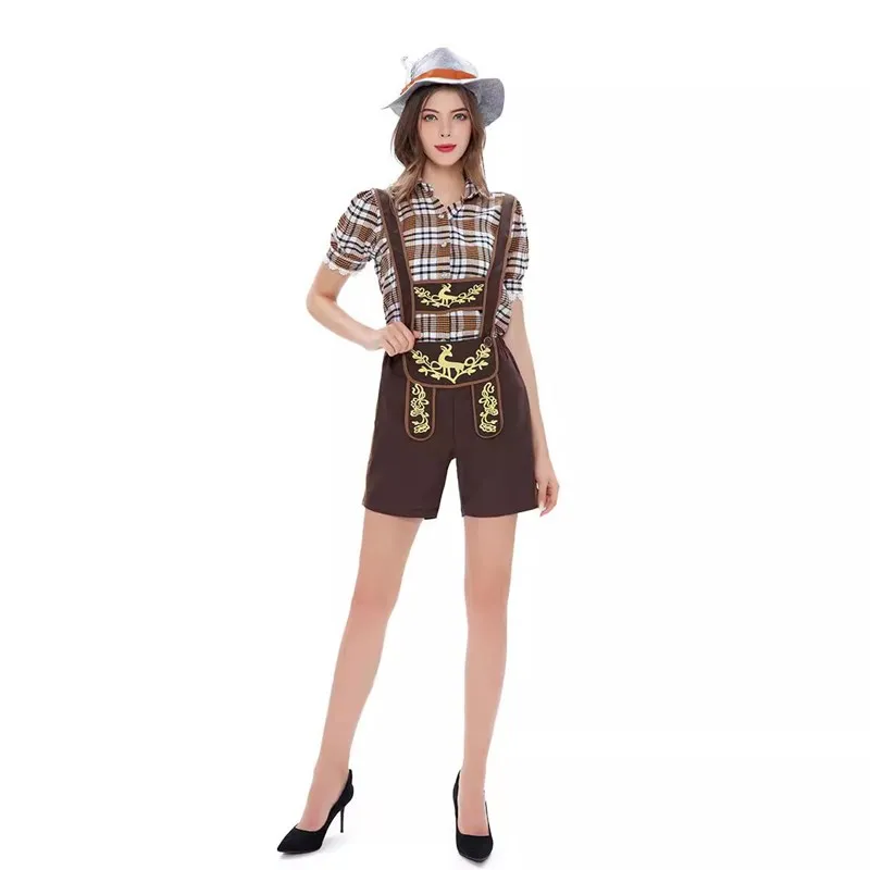 

Костюм для взрослых на Хэллоуин: Немецкий костюм пивоварки, традиционная этническая женская одежда для пивного фестиваля, сценический наряд