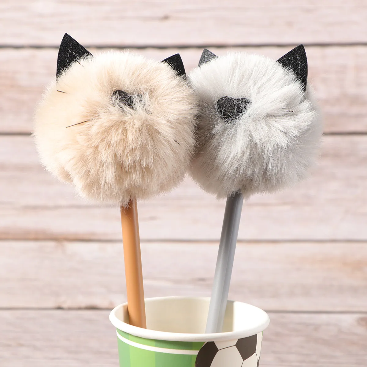 

8Pcs Black Ink Cat Shape Gel Pens 0.5mm Fine Tip Smooth Writing Cute Cartoon Pens School Office Supplies Gift Set