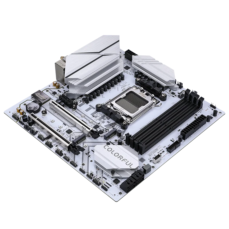 MATX 4 DIMMS WIFI WHITE PCB BATTLE-AX B650M-WHITE WIFI V15