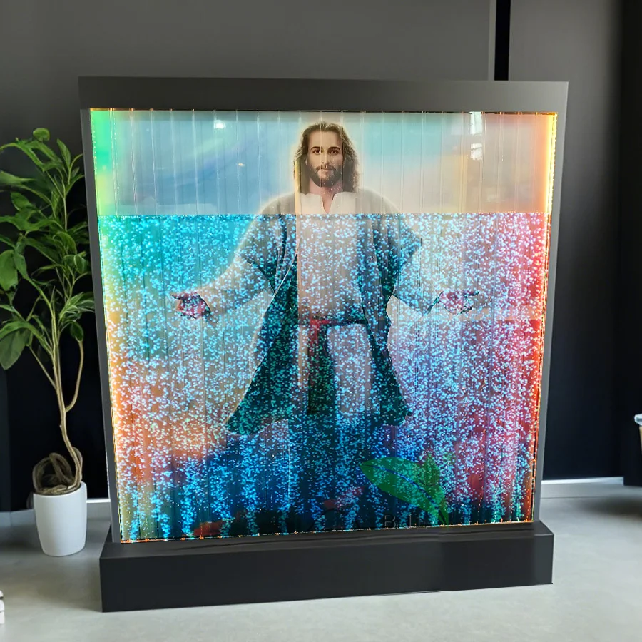 

Customization.Home, Bar, Restaurant, Wedding Room Divider Decoration Led Color Changing Acrylic Water Bubble Wall Panel with Pri