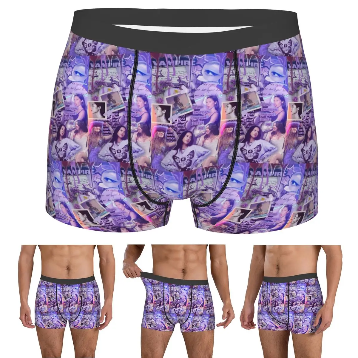 Boxer Underpants Shorts Olivia Vampire Rodrigos Sour Panties Men Ventilate Underwear for Homme Man Boyfriend Gift