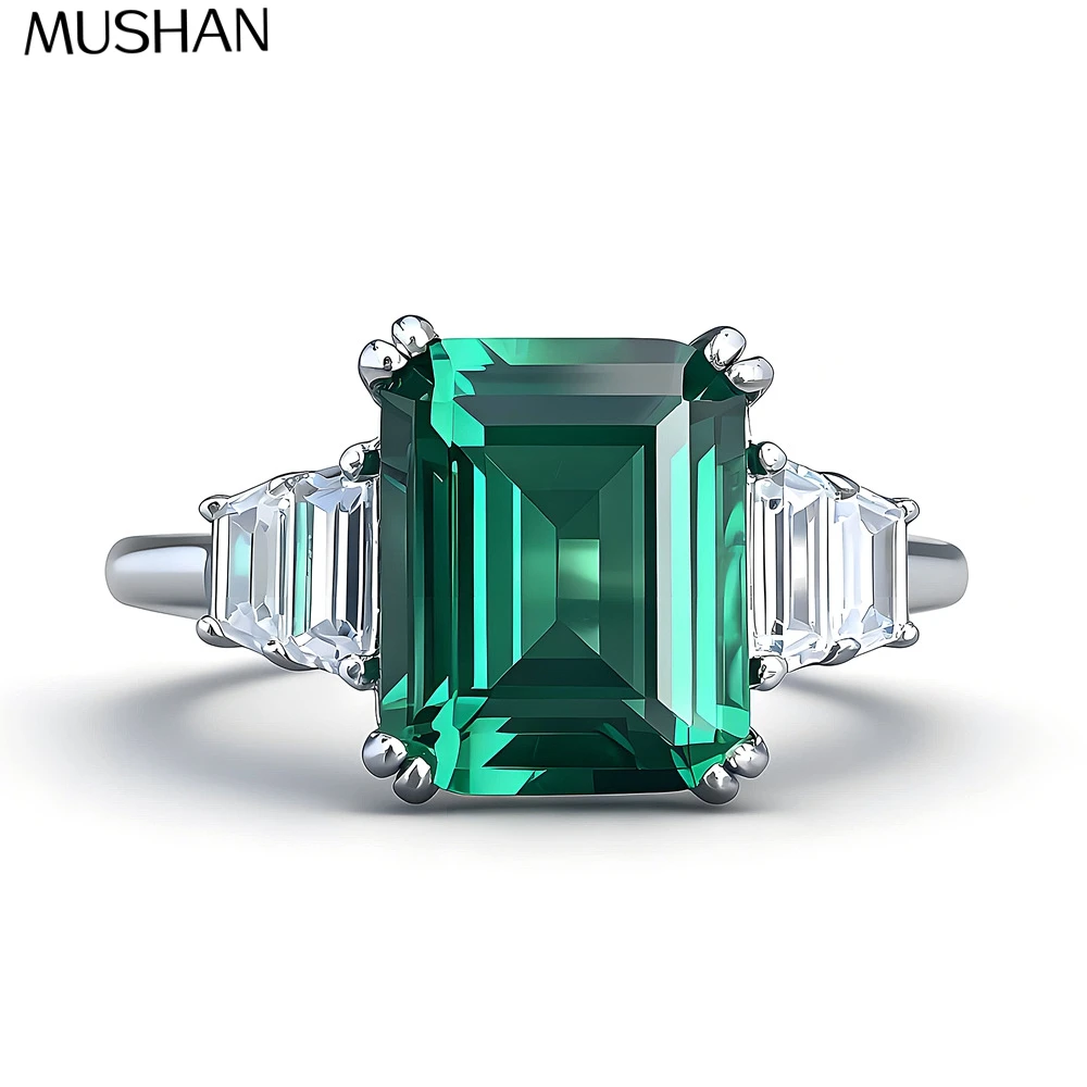 

MuShan Designer Jewelry 925 Sterling Silver Ring Lab Grown Ruby Marquise Engagement Ring for Women 18K Gold Plated Estate Rings