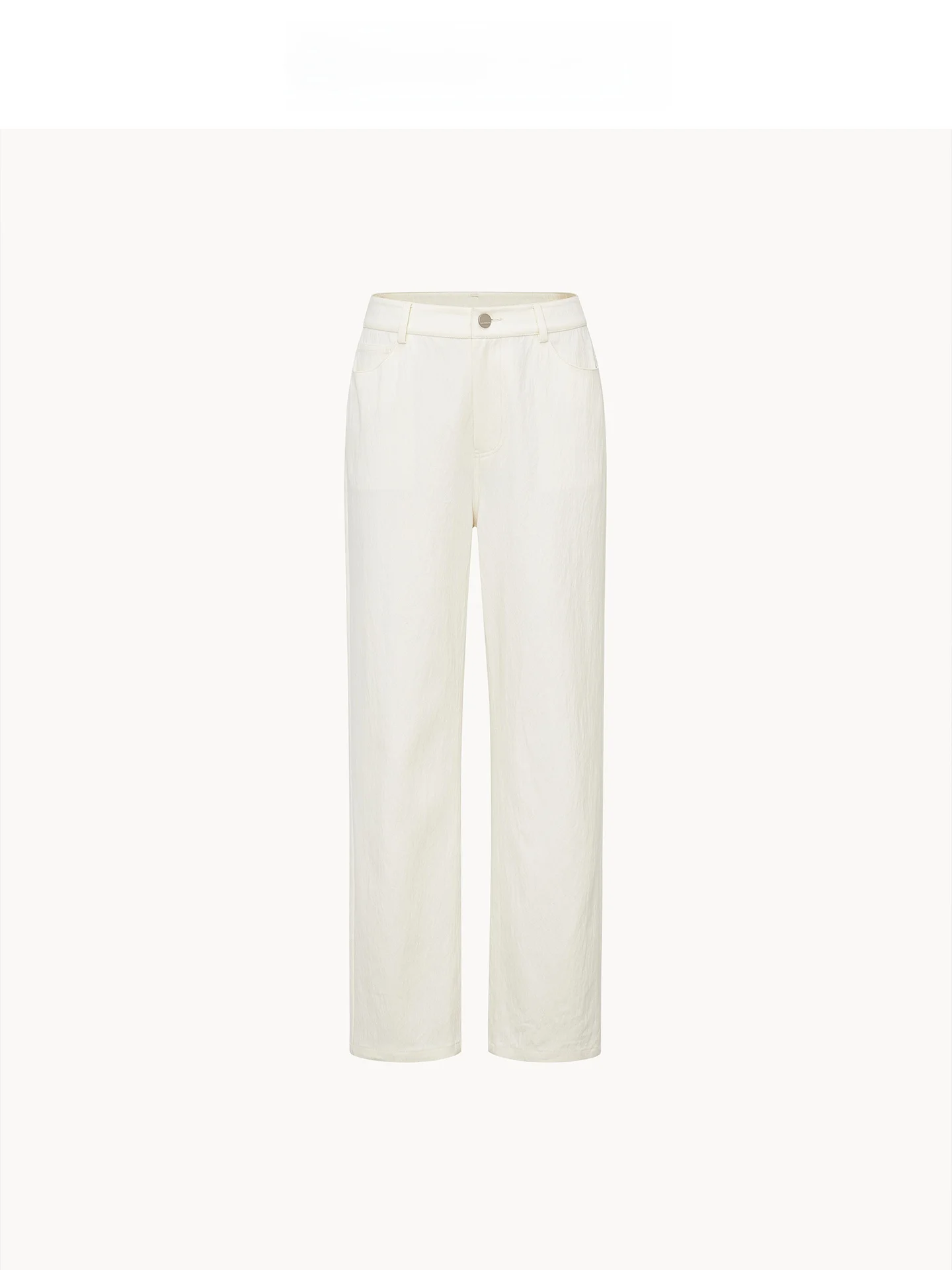 

Удобные брюки-чинос с высокой талией из хлопковой смеси, прямого кроя, из шерстяной ткани с микроэластаном, женские, модные, весенняя коллекция