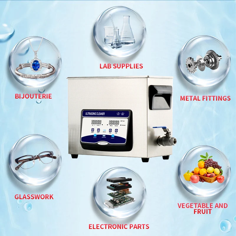 Lab Use Medical Ultrasonic Cleaner Adjustable Cleaning System With Timer Temperature