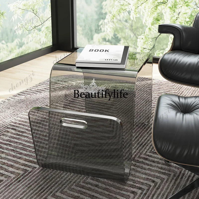A68 Living room sofa side few household shelves transparent bay window coffee table bedroom bookshelf cabinet
