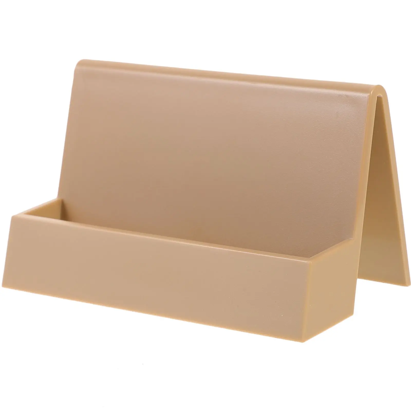 

Cards Business Display Stand for Desk Rack Organizer Storage Box Khaki Holders Desktop Man