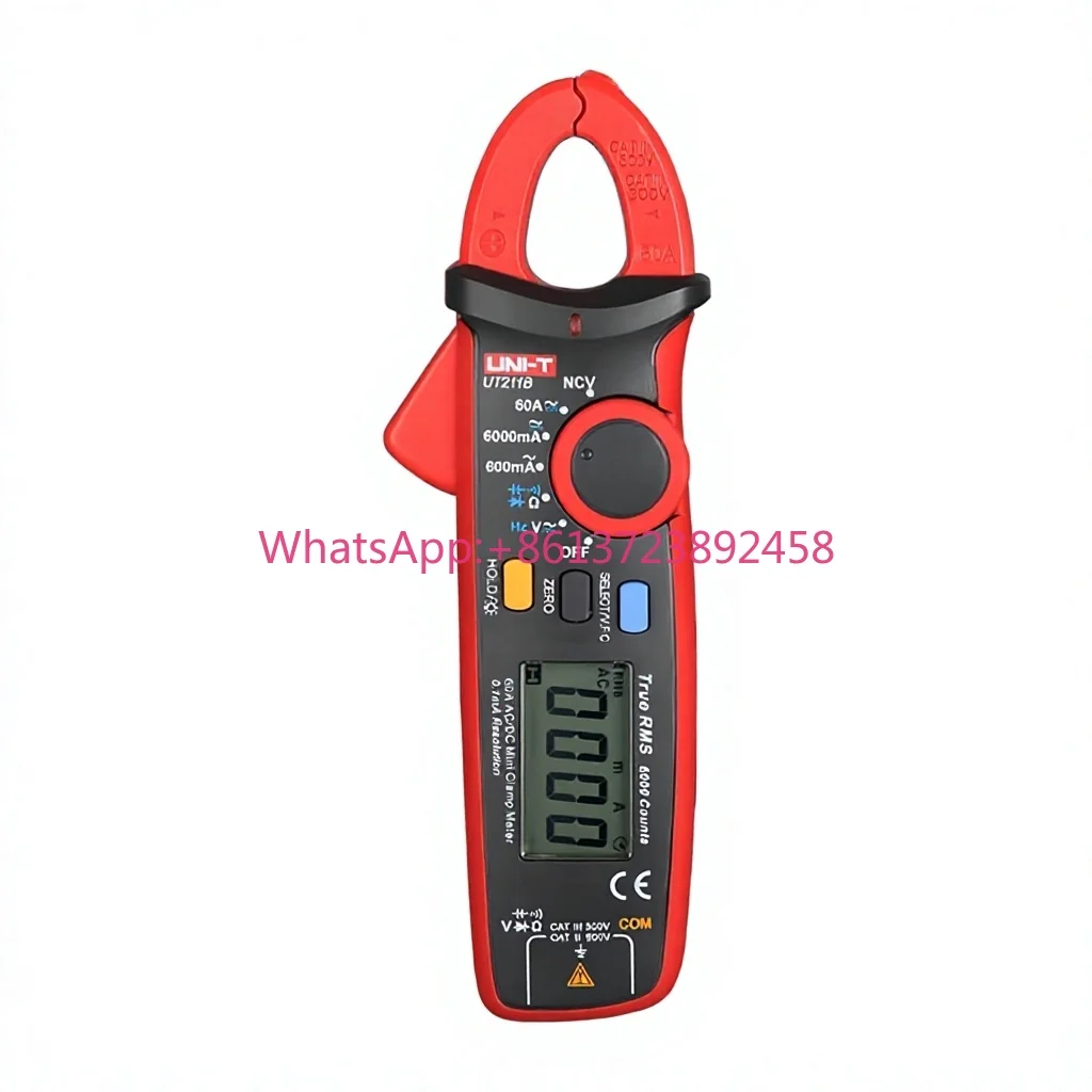 UNI-T UT211B 60A Mini Clamp Meter True RMS Data Retention LCD Backlight VFC Frequency Conversion Function Zero Measurement 170g
