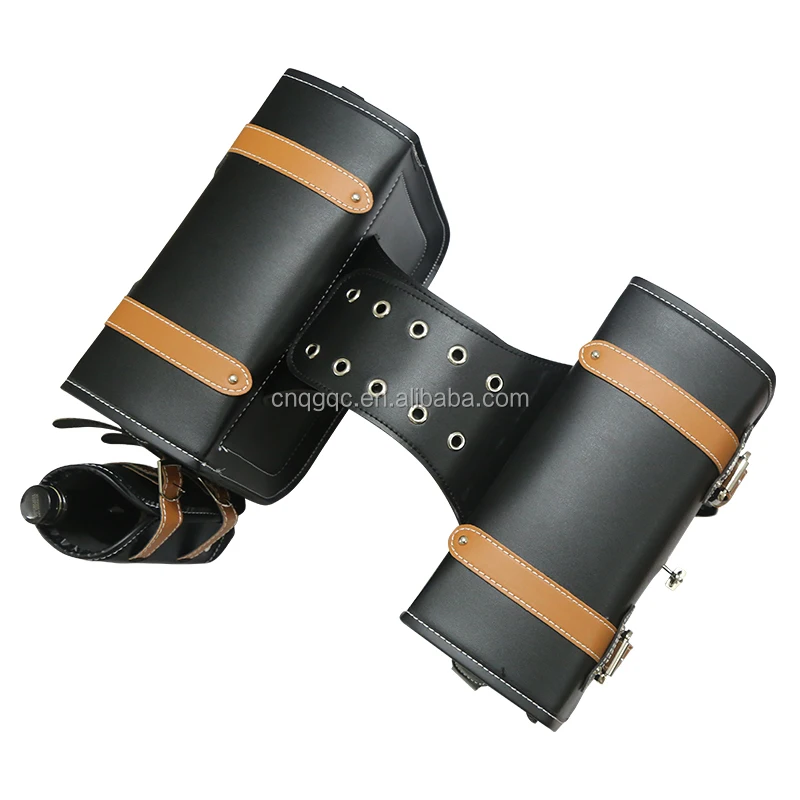 كبير بو الجلود سباق الدراجات النارية الجانب صندوق حقيبة أدوات دراجة نارية مقاوم للماء السرج حقيبة مقعد