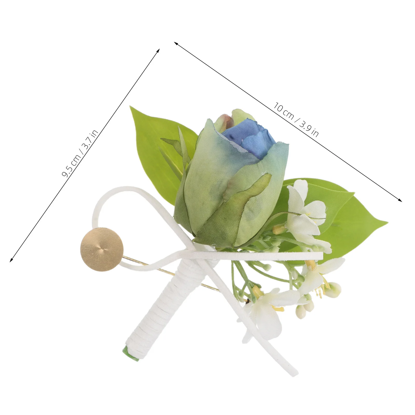 نابض بالحياة الحرير زهرة التوليب العروة اكسسوارات الزفاف الأنيقة للعريس وصيفات الشرف الأمهات ديكور حفلات الزفاف