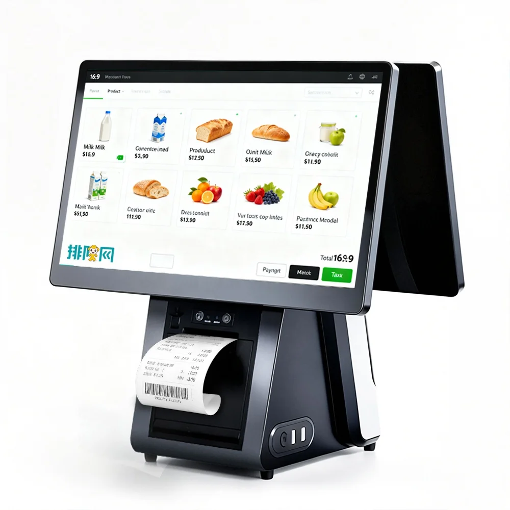 Manufacturer All In One 15.6 Inch Wholesale Touch Screen Pos Machine Cash Register System For Restaurant Point Of Sale Systems