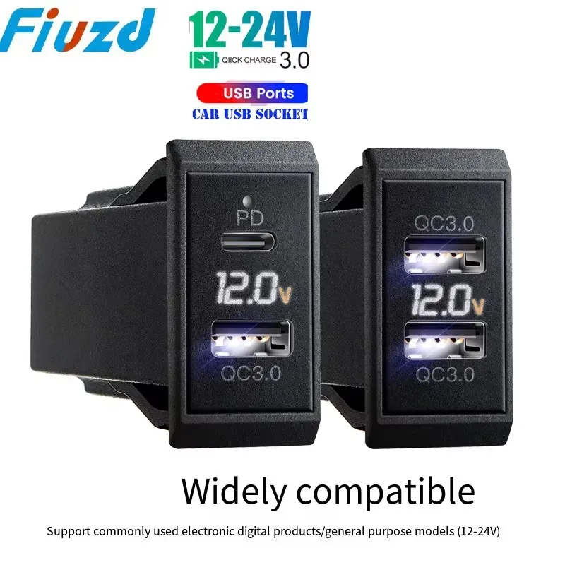 12v automotive usb socket Outlet Technology Security Fast Charging Universal Reliable Usb Ports for 12V/24V Boat RV Motorcycle