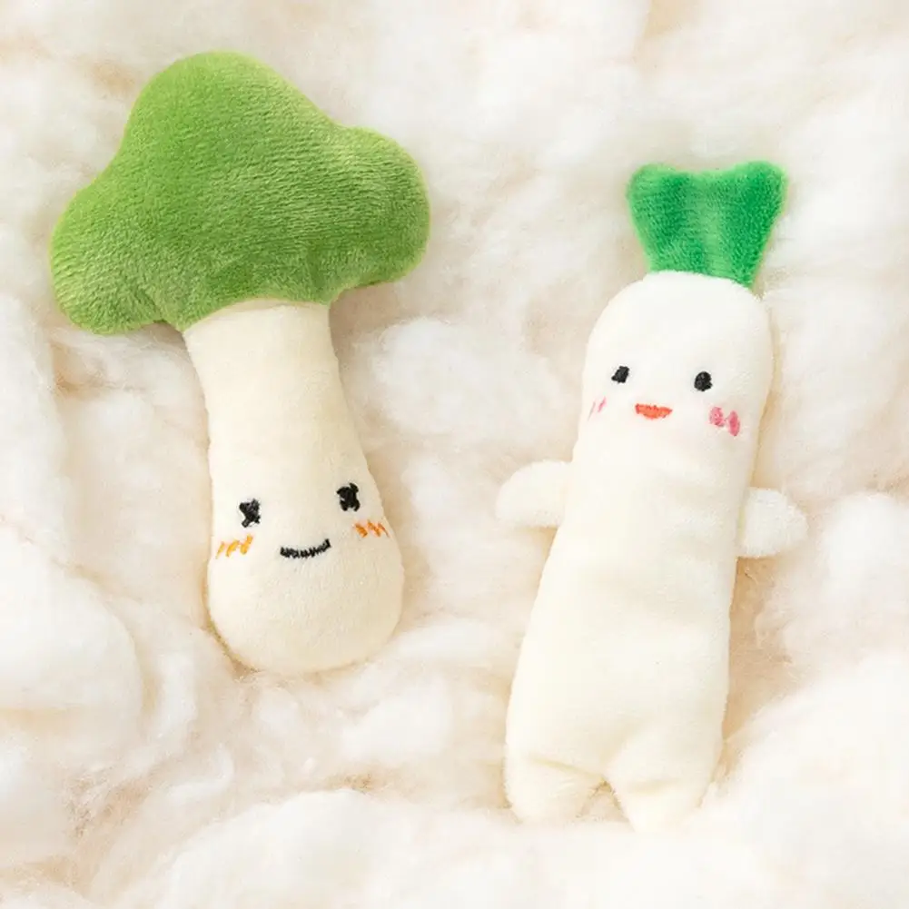 Cartoon Vegetables Design Toy Stuffed Plush Carrot Anti-startle Baby Comfort Hand-held Toy Cute Sleep Soothers Toy
