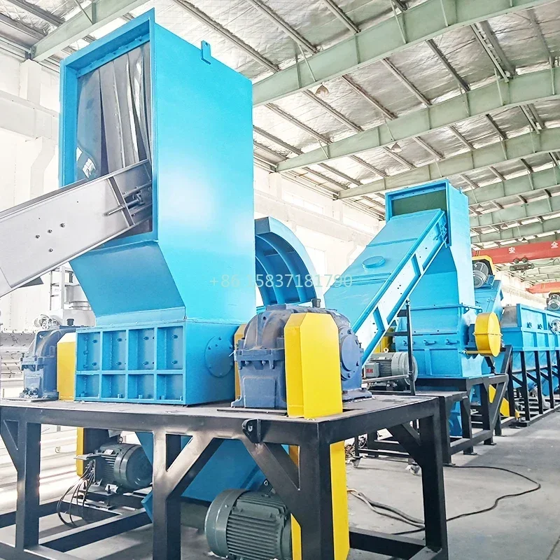 Metal Plastic Tyre Shredder Machine Plastic Bottle PP Plastic Shredder Food Waste Paper Shredder Small Textile Crusher Price