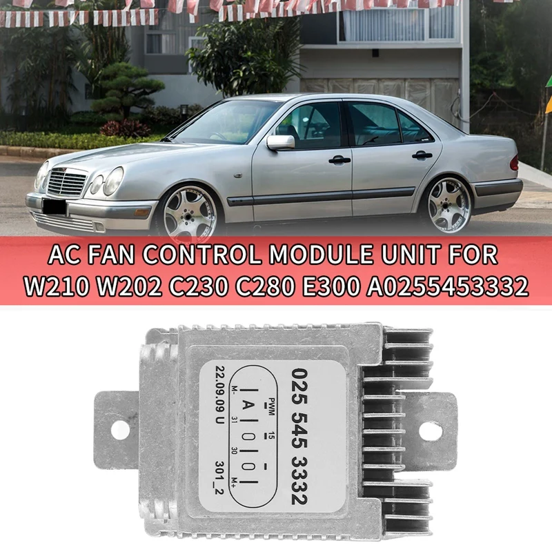 Car Air Conditioning AC Fan Control Module Unit For Mercedes Benz W210 W202 C230 C280 E300 A0255453332