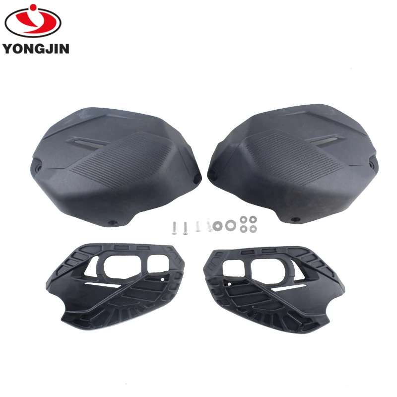 Cubierta de válvula negra y protectores de cilindro, protección de motor para BM R1200 GS