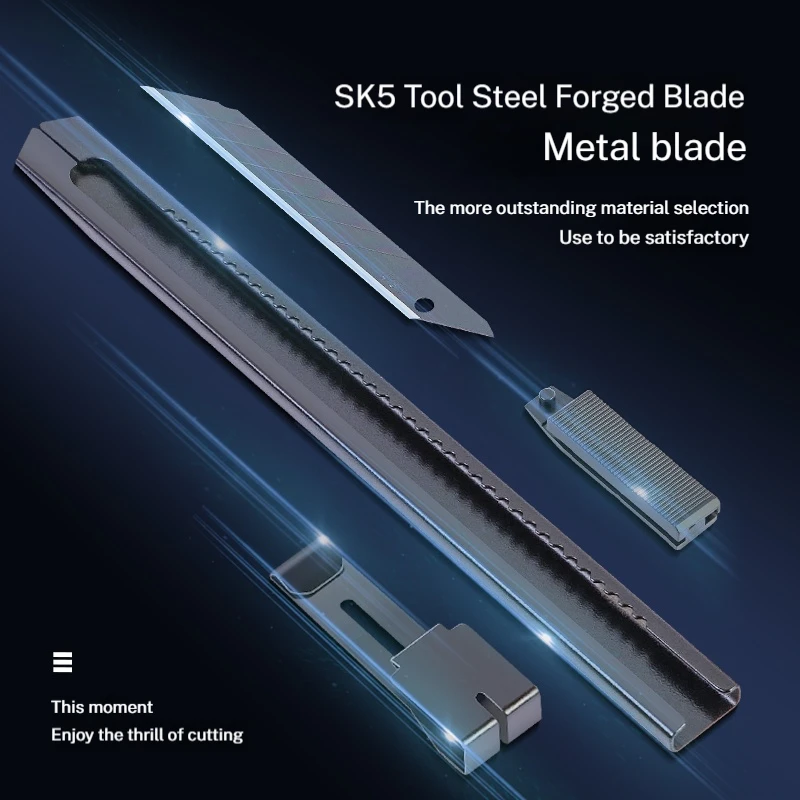 ديلي بلاك بليد سكّين متعدّد الاستخدامات ساعي معدني صغير لورق الحائط الورقي المصنوع يدويًا نحت الفن الحادة القياسية