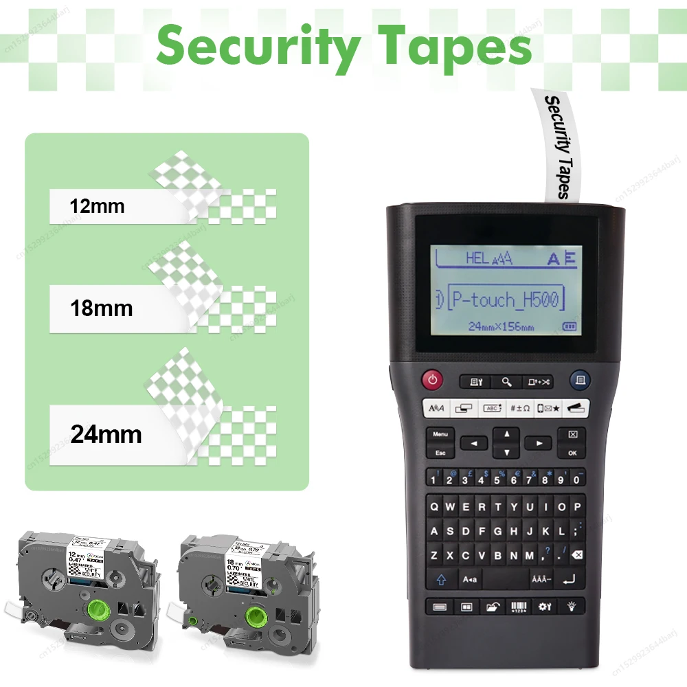 3/5/10PK TZeSE3 Compatible for Brother P-touch TZe-SE3 Security Tape 12/18/24mm TZeSE4 TZeSE5 White for Brother P-touch Printer