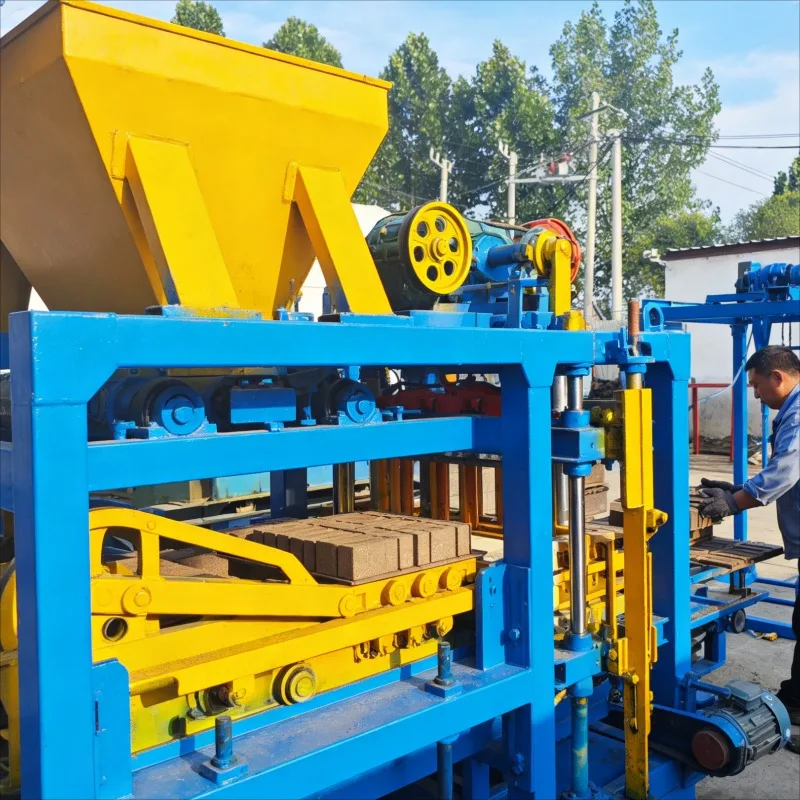 Customized Automatic Block Making Machine Concrete Hollow Solid Brick Hydraulic Molding QT4-15
