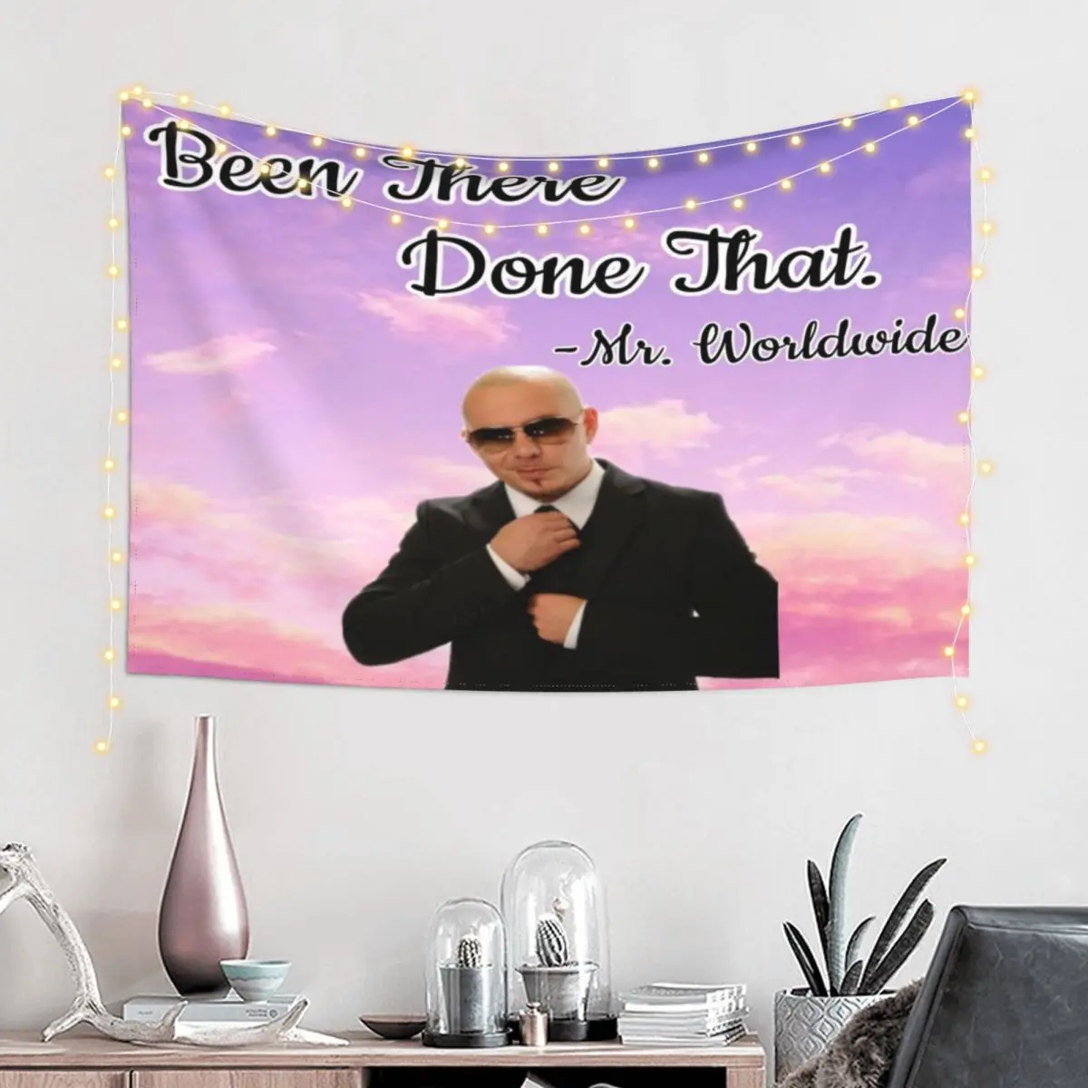 Mr Worldwide Tapestry Cute Decor Bedroom Decor Aesthetic Tapestry