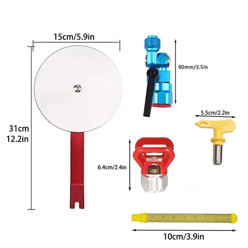 CQMF-Verf Eendenbek Zitmondstuk Filterscherm Spray Gids Accessoire Gereedschappen Voor Alle Airless Verfspuit Baffle Latex Verf