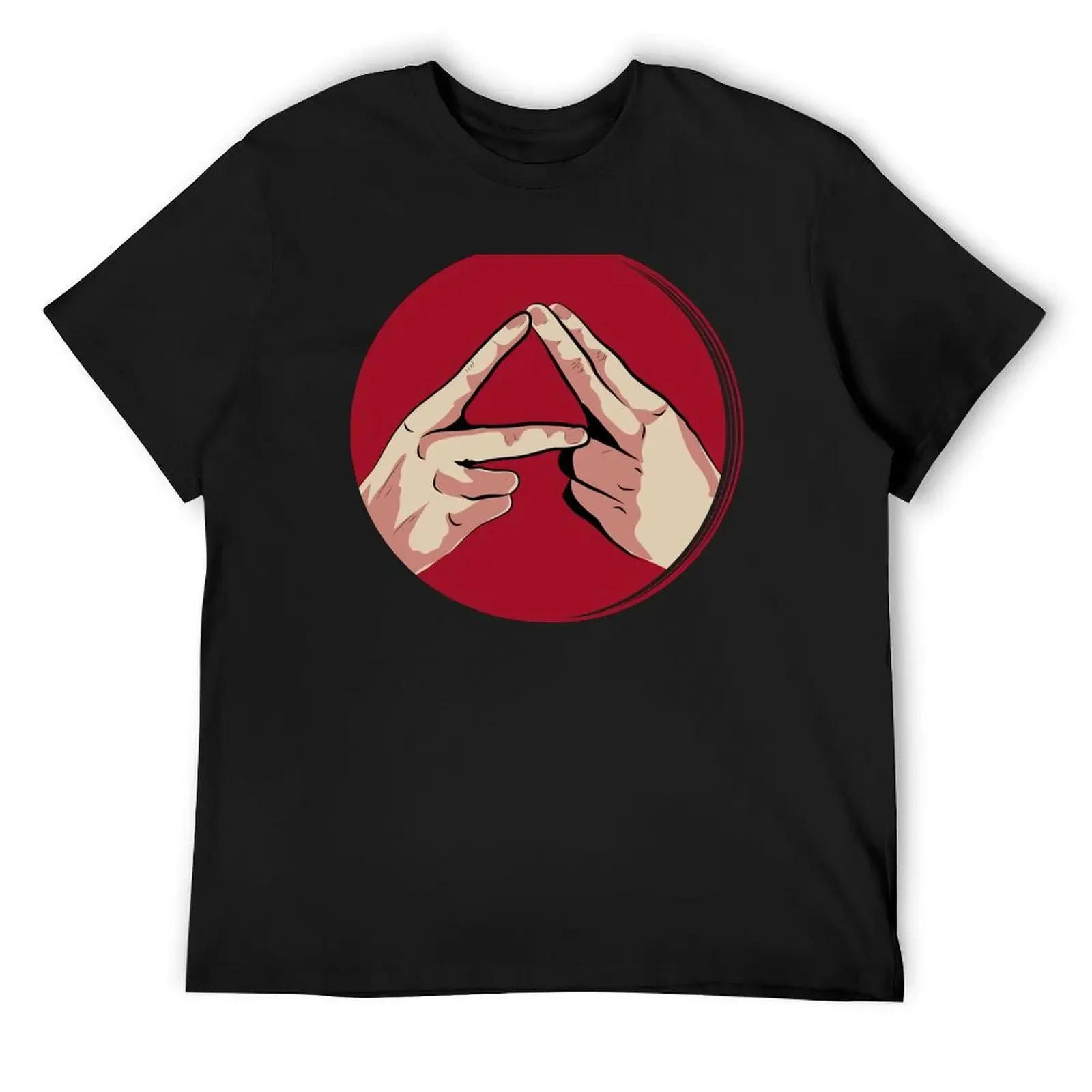 Alt J triangle hands T-Shirt vintage anime shirt rapper graphic tees T-shirt men