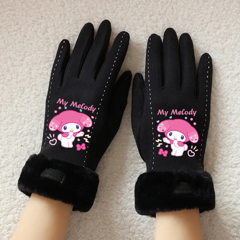 1 قطعة قفازات فورمي ميلودي شتاء دافئ صوف مبطن قفاز سميك يندبروف الباردة برهان في الهواء الطلق قفاز الاطفال عيد الميلاد #4