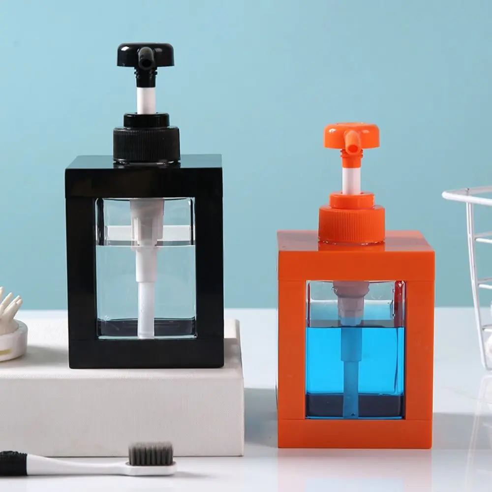 New High-capacity Lotion Sub Bottling Bottle Transparent Plastic Square Empty Bottle Household Travel Hand Sanitizer Bottle