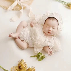 Baby Girl Lace Romper Newborn Photography Props Lace Newborn Girls Clothes Baby Photoshoot Outfit Infant Photography Accessories