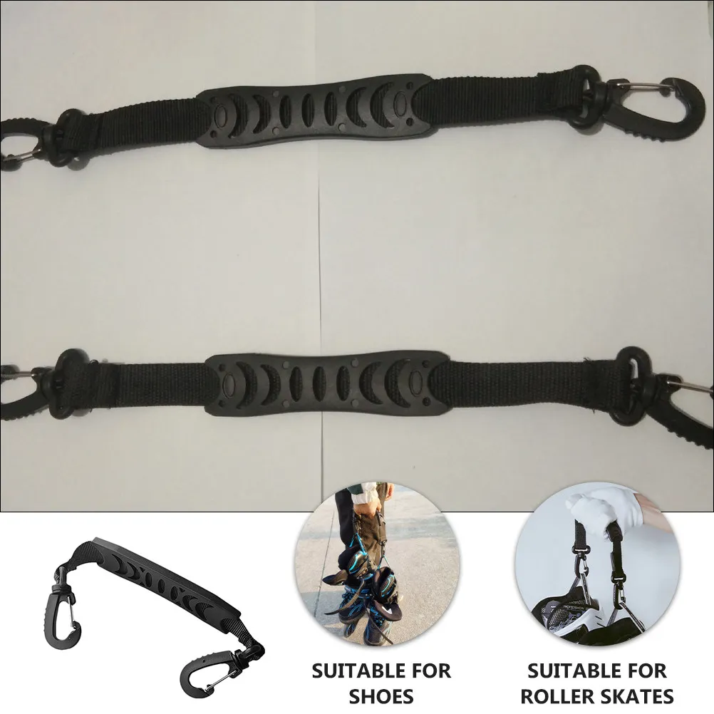 

2Pcs Skates Carrying Straps Sturdy Universal Clips Roller Skating Accessories Lightweight Portable Strap for Ice Skating Boots