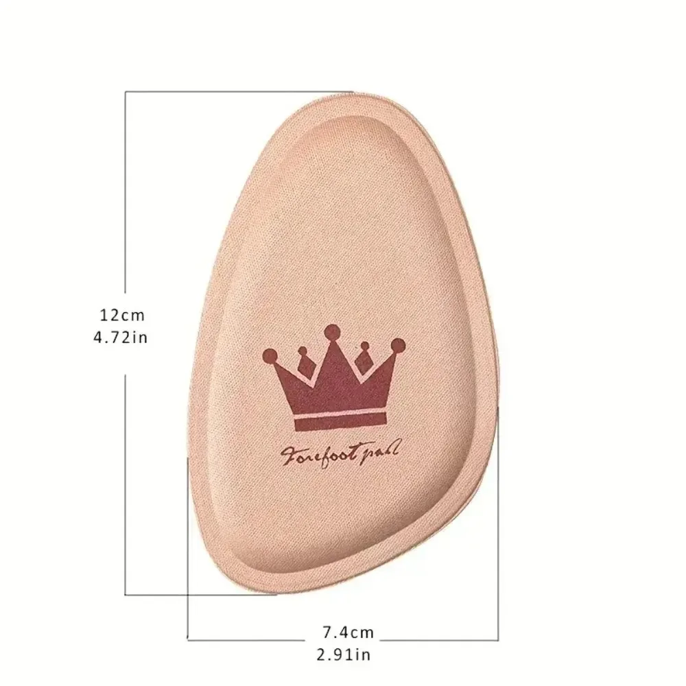 20 Pairs Women's Non-Slip Crown Forefoot Pads Pain Relief Insert Half Size Orthopedic Insoles Cushions Anti-Pain Half Paddings