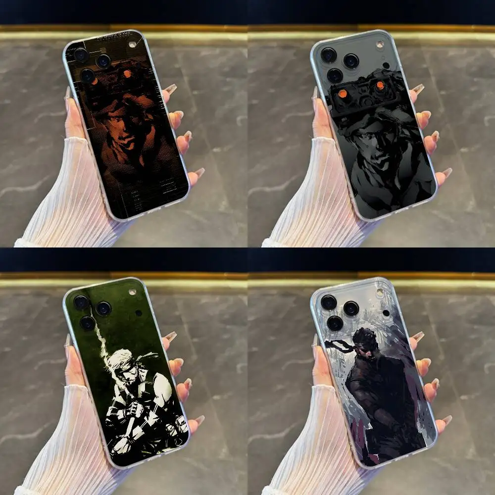 

M-MGS1 Solid Snake Game Phone Case For iPhone 17,16,15,14,13,12,11 Pro,Max,Plus,X,XS,XR,SE4,E Mini Transparent Soft Cover