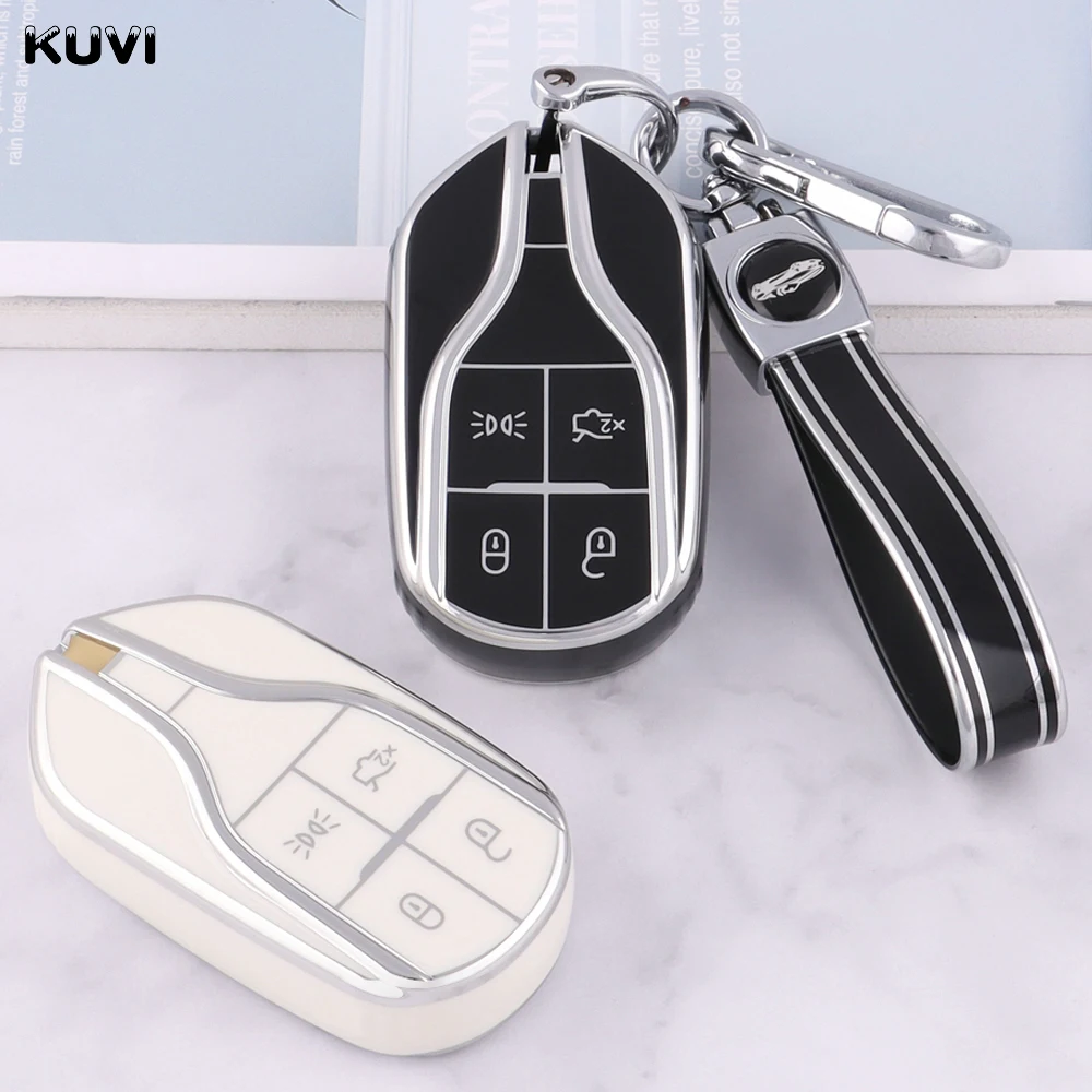 

TPU Car Remote Key Case Full Cover Holder Shell For Maserati Levante Ghibli Quattroporte GT Granturism GranCabrio Accessories