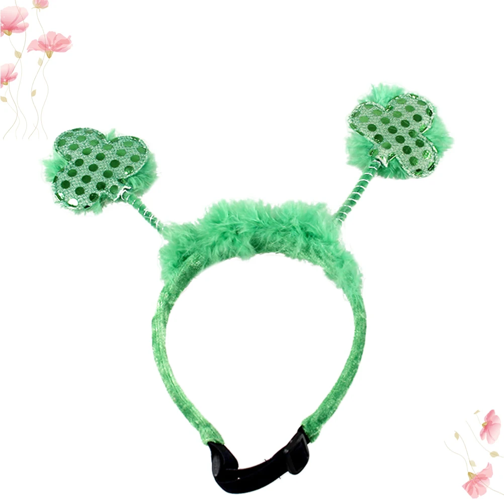

Christmas Themed Pet Hair Headband For Dogs Cats Adjustable Comfortable Holiday Party Costume Dog Photography Accessory Green