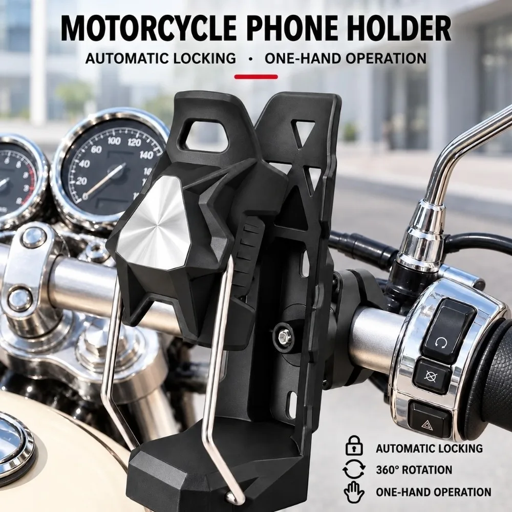 360° Rotatable Bike Water Bottle Holder Adjustable Anti-Drop Cup Cage Folding Universal Motorcycle Water Cup Holder MTB