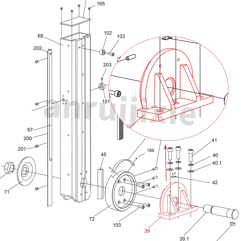 Fuselage seat Column Brace for SIEG X2&SX2JET JMD-1L&CX605&Grizzly G8689&Little Milling 9 Mini Milling spares