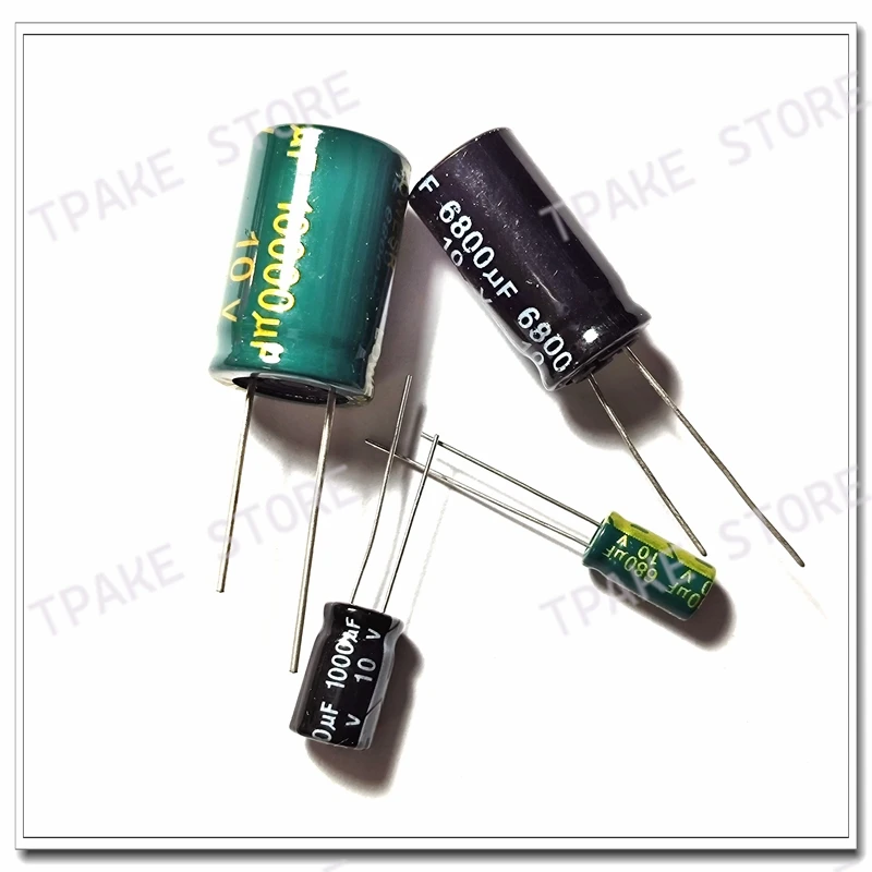 10V47UF 100/220/330/470/680/1000/1500/2200/3300/4700/6800/10000UF Electrolytic Capacitor Radial