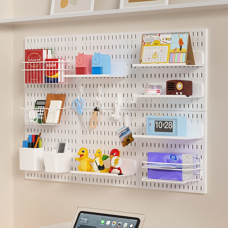 Wall-mounted Pegboard Storage Board. Plenty Of Accessories For Free Combination, Suitable For Homes And Offices.