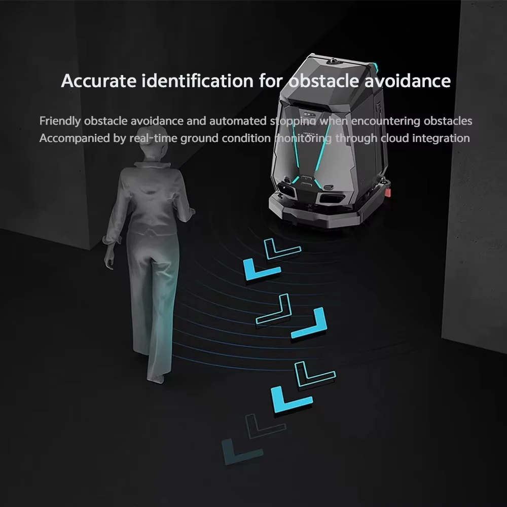 Next-Gen AI Commercial Scrubber: Self-Refilling & Remote Diagnostics - 1000㎡/Charge on Hard Floors (CE Certified)